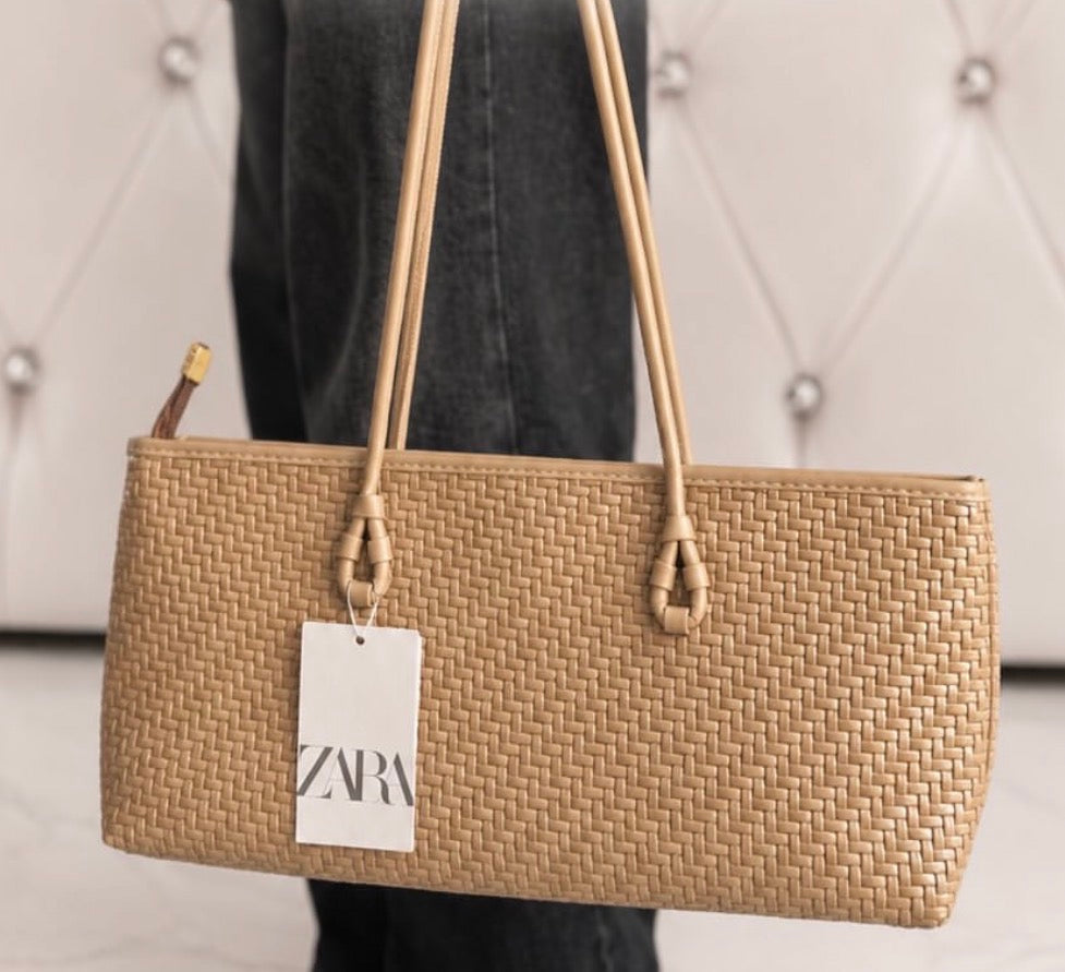 Zara Straw Shoulder Bag