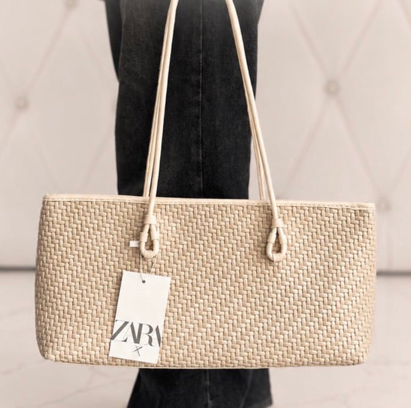 Zara Straw Shoulder Bag