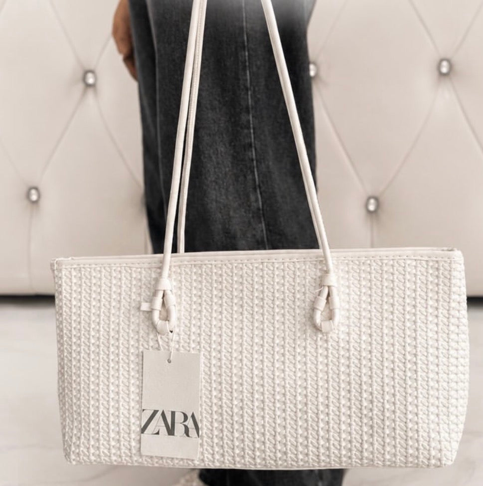 Zara Straw Shoulder Bag