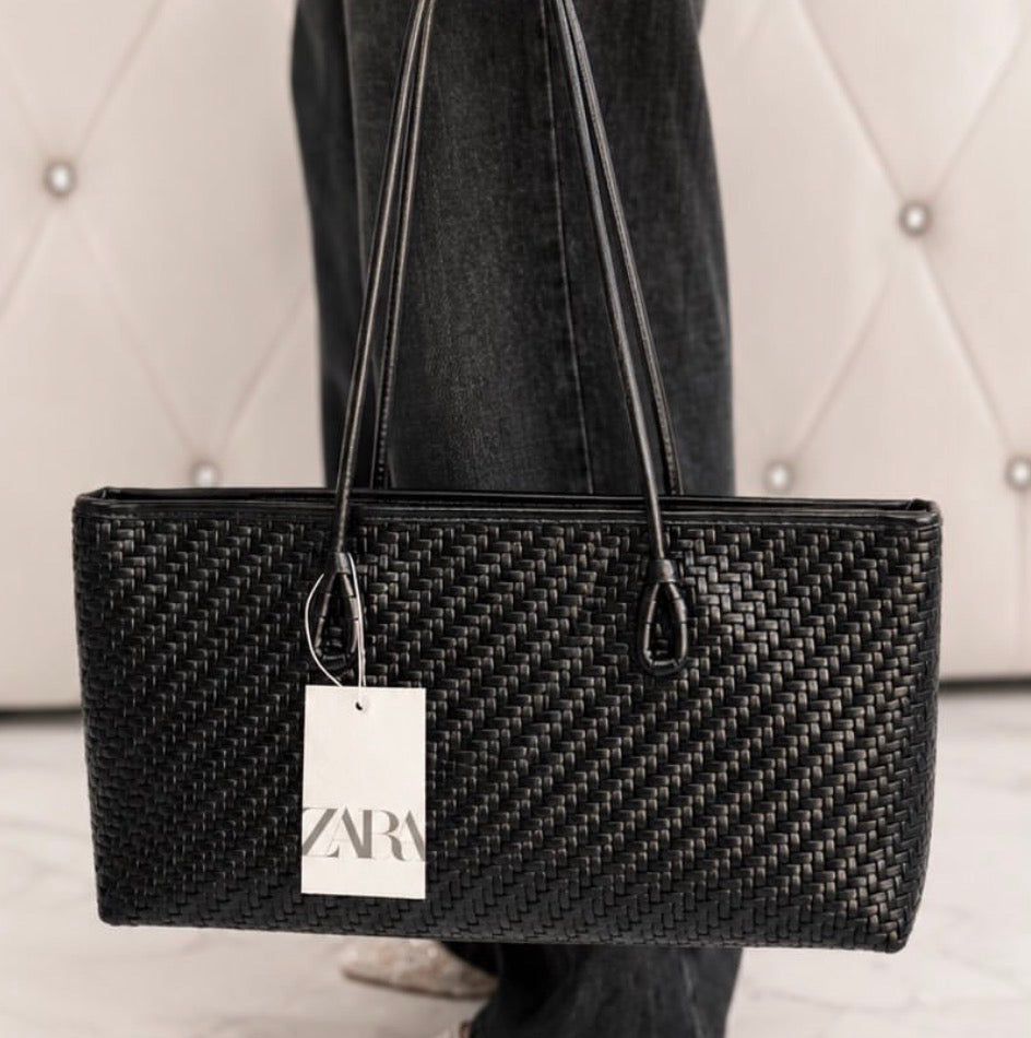 Zara Straw Shoulder Bag