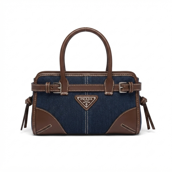 Prada Denim and Leather Handbag