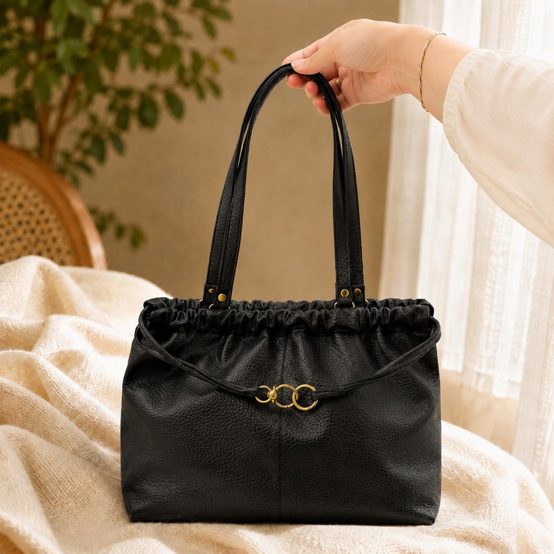 Ruched Tote